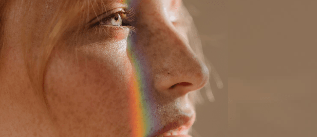 Woman with healthy radiant skin