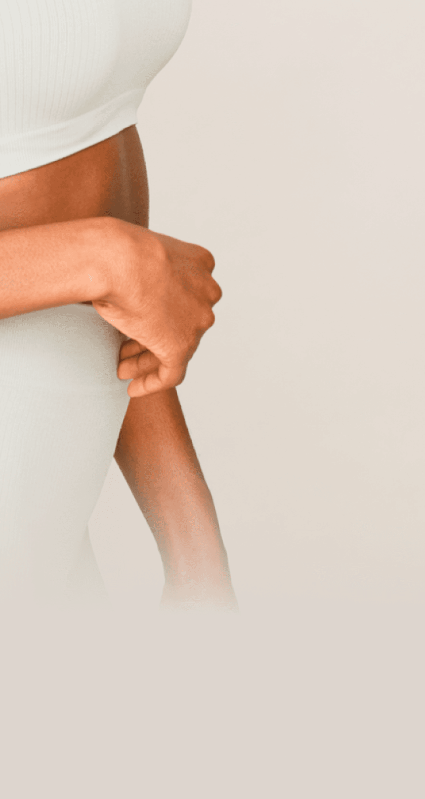 Woman in wellness pose