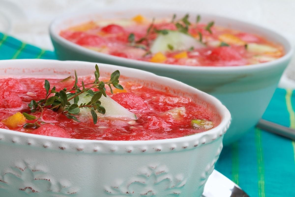 Cool Down and Taste Summer with a Chilled Watermelon Gazpacho Soup Recipe