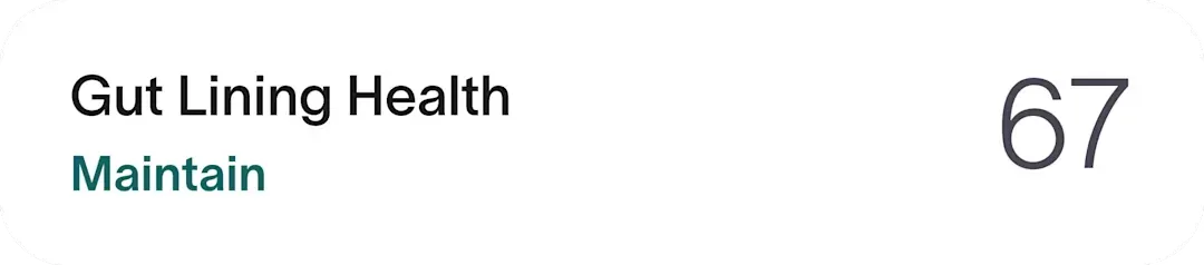 Gut Lining Health card