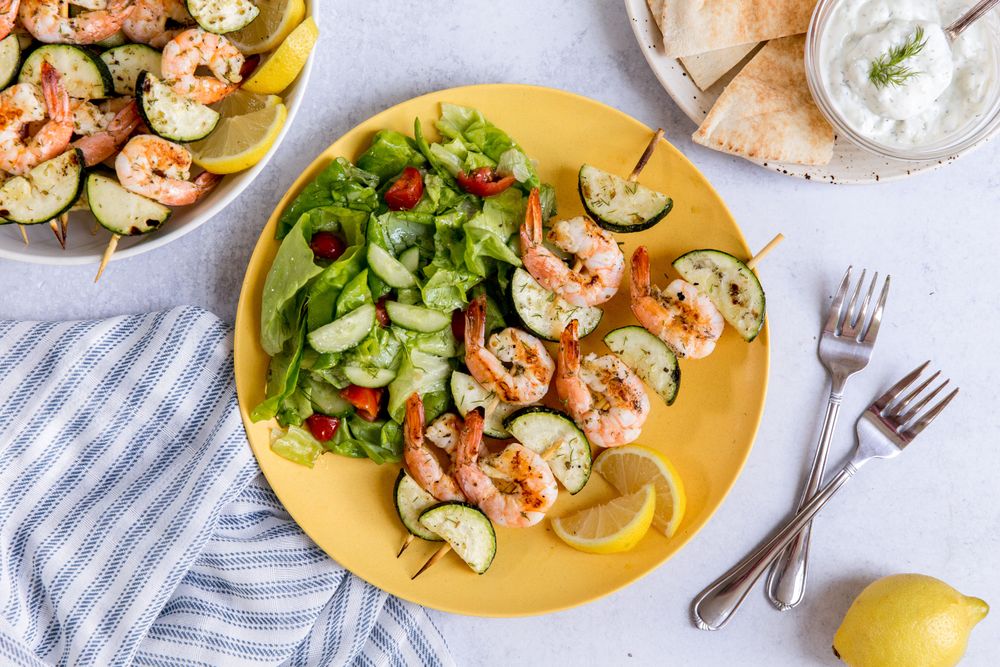 grilled shrimp skewers
