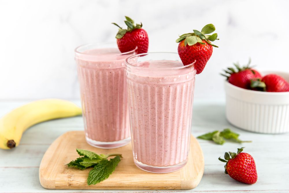 strawberry banana smoothie