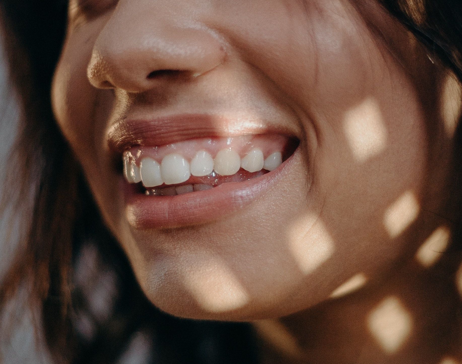 woman smiling